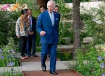 KING at Chelsea flower show